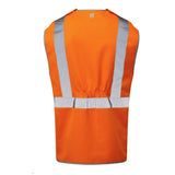 Pulsar Protect Hi Vis Tear Apart Vest Orange RIS-3279-TOM Rail Safety