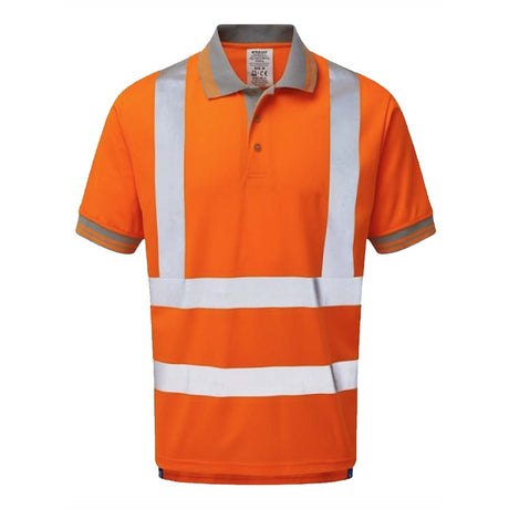 Pulsar Protect Hi Vis Polo Shirt Yellow or Orange Railway Approved Short Sleeve