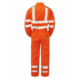 Pulsar Hi Vis Coverall Yellow or Orange Teflon Coated Rail Spec Workwear