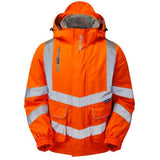 Pulsar Protect Padded Bomber Jacket Yellow or Orange Hi Vis Waterproof Railspec
