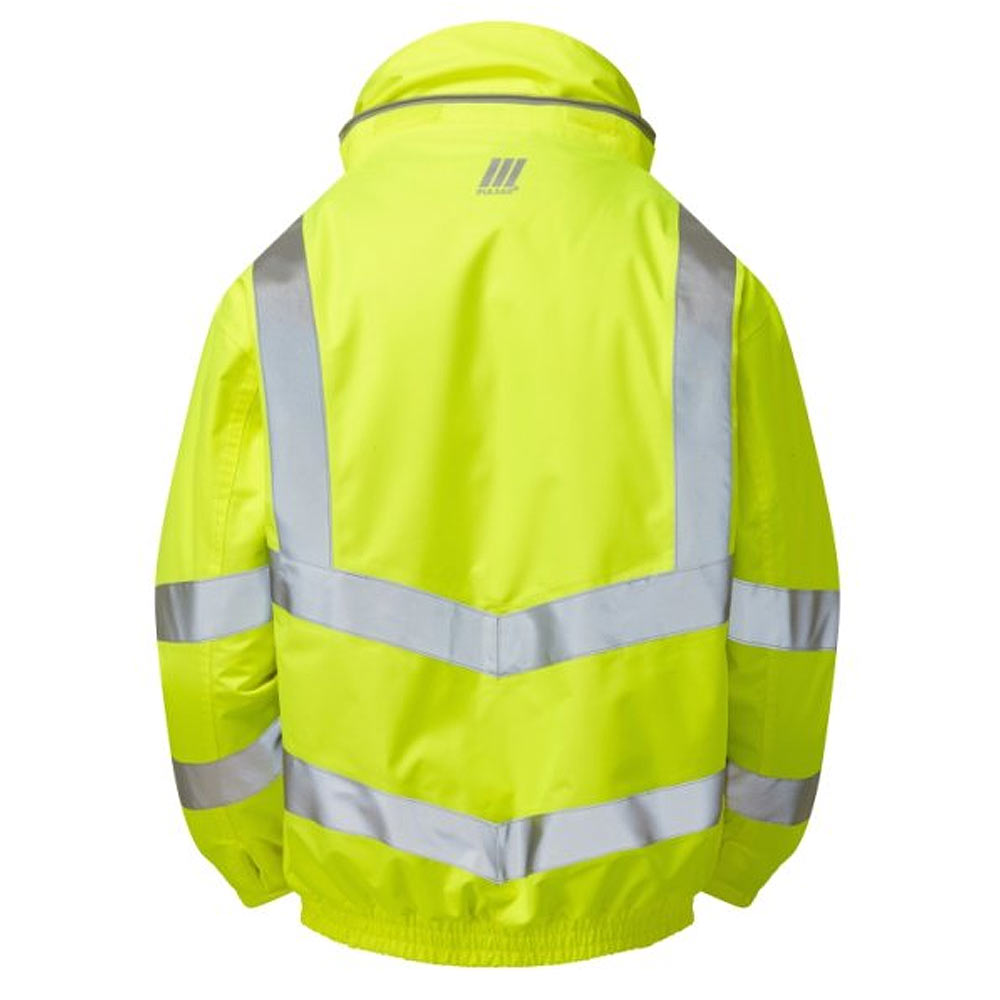 Pulsar Protect Padded Bomber Jacket Yellow or Orange Hi Vis Waterproof Railspec
