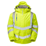 Pulsar Protect Padded Bomber Jacket Yellow or Orange Hi Vis Waterproof Railspec