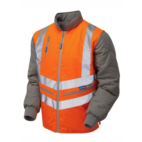 Pulsar Protect Hi Vis Body Warmer Orange Reversible Interactive Workwear