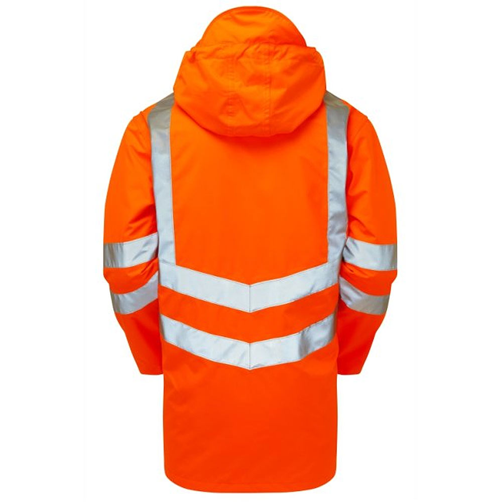 Pulsar Protect Hi Vis Storm Coat Orange Waterproof Railway Jacket