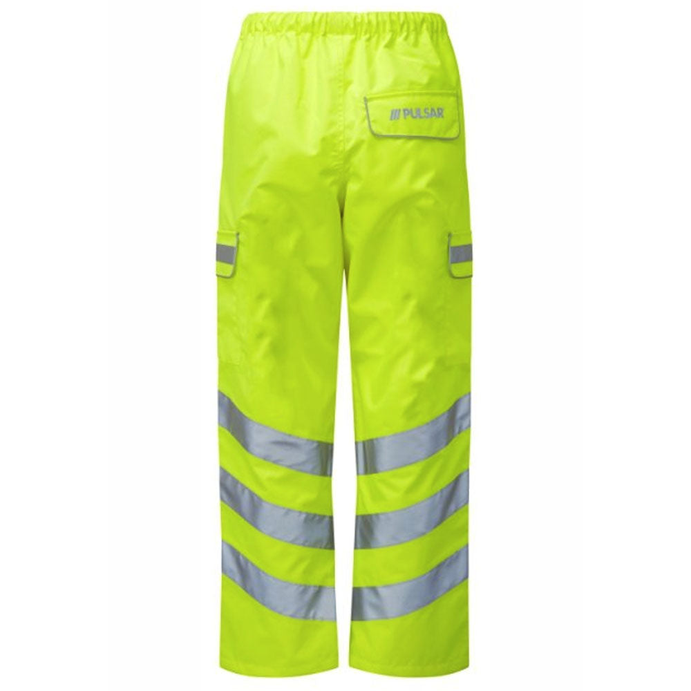 Pulsar Protect Hi Vis Waterproof Over Trousers Orange Railway Safety
