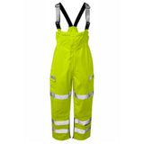 Pulsar Protect Hi Vis Waterproof Salopette Orange Rail Compliant