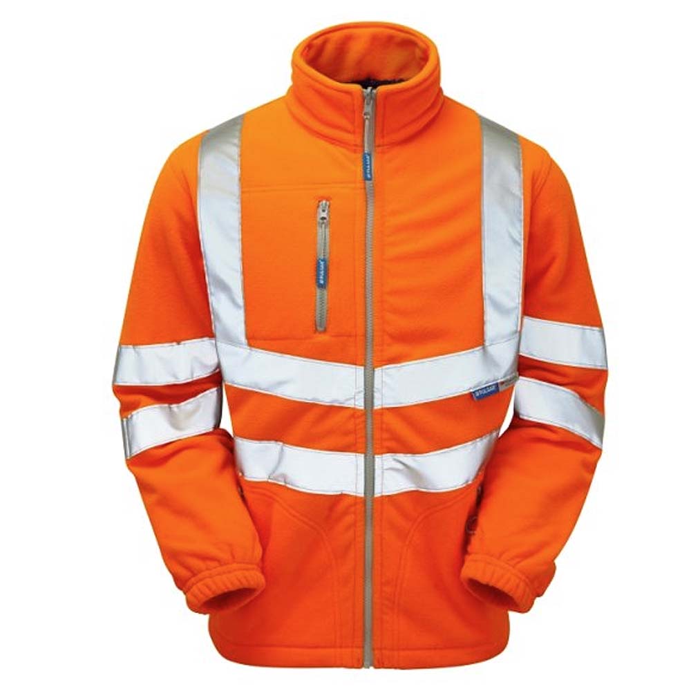 Pulsar Protect Hi Vis Interactive Fleece Jacket Orange Railway Approved
