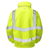 Pulsar Protect Waterproof Hi Vis Bomber Jacket Orange Mesh Lined