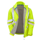 Pulsar Protect Hi Vis Softshell Jacket Orange Interactive Rail Spec