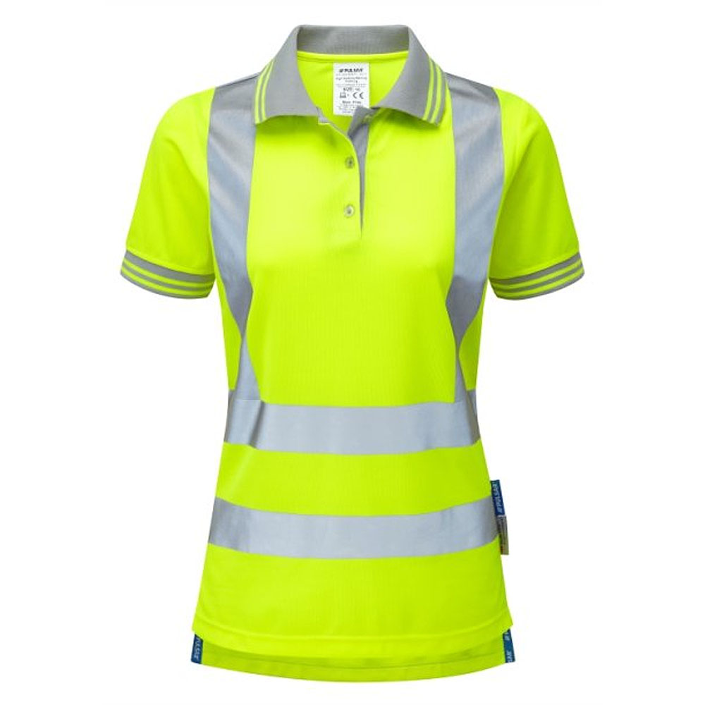Pulsar Protect Women's Hi Vis Orange Polo Shirt RIS-3279-TOM Railway
