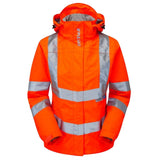 Pulsar Women's Hi Vis Waterproof Storm Coat Yellow or Orange Railway Certified