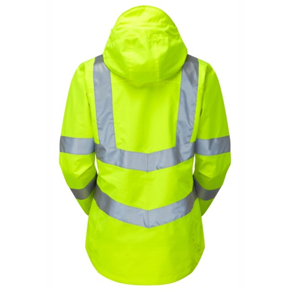 Pulsar Women's Hi Vis Waterproof Storm Coat Yellow or Orange Railway Certified