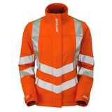 Pulsar Protect Women's Hi Vis Softshell Jacket Orange Windproof Work Jacket