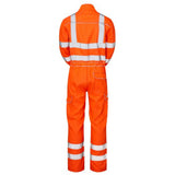 Pulsar Protect Arc Flame Resistant Coverall Orange High Vis Work Coverall
