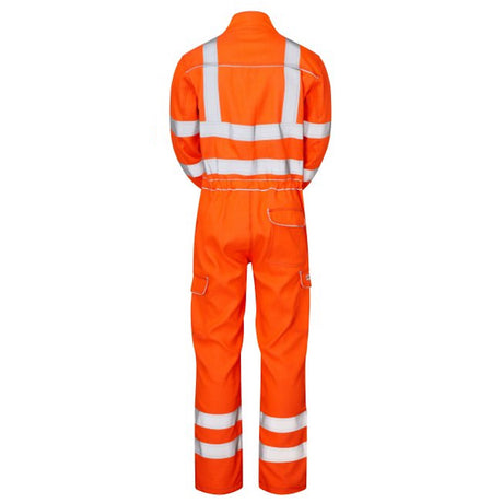 Pulsar Protect Arc Flame Resistant Coverall Orange High Vis Work Coverall