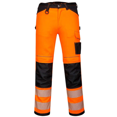 Portwest PW303 Hi Vis Lightweight Stretch Work Trousers With Knee Pads