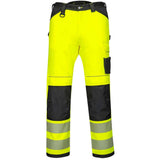 Portwest PW303 Hi Vis Lightweight Stretch Work Trousers With Knee Pads