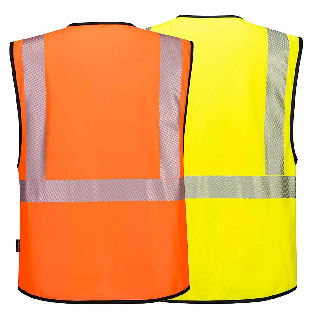Portwest PW3 Hi Vis Executive Vest Yellow Orange 7 Pocket