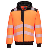 Portwest Hi Vis Hoodie Orange Black PW3 Reflective Work Hoodie