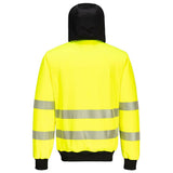 Portwest Hi Vis Hoodie Orange Black PW3 Reflective Work Hoodie