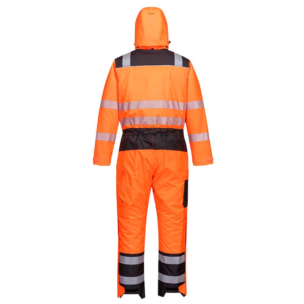 Portwest PW3 Hi Vis Winter Coverall Waterproof Insulated Work Coverall