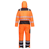 Portwest PW3 Hi Vis Winter Coverall Waterproof Insulated Work Coverall