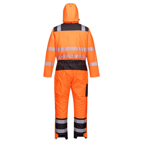 Portwest PW3 Hi Vis Winter Coverall Waterproof Insulated Work Coverall
