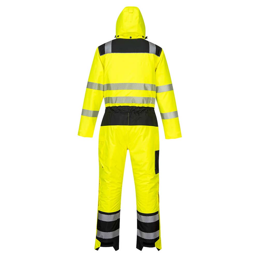 Portwest PW3 Hi Vis Winter Coverall Waterproof Insulated Work Coverall