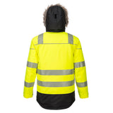 Portwest PW369 Hi Vis Winter Parka Jacket Waterproof Thermal Protection