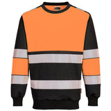 Portwest Hi Vis Sweatshirt Class 1 PW3 Reflective Work Sweatshirt
