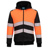 Portwest Hi Vis Hoodie Fleece Lined Winter Workwear