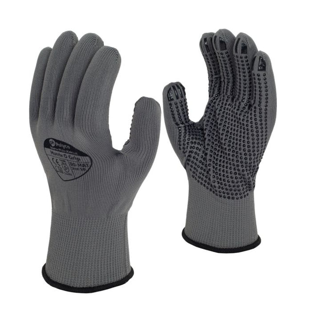 Polyco Matrix D Grip Grey PVC Dot Palm Coated Glove