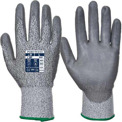 Portwest A620 Cut Resistant Gloves Cut B PU Palm Coated
