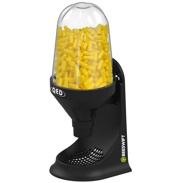 QED Robust Ear Plug Dispenser with 500 Hi-Vis Foam Plugs