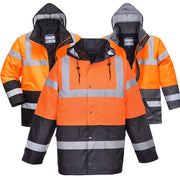 Portwest Hi Vis Winter Jacket Extreme Cold Waterproof Hi Vis Coat
