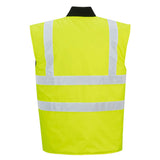 Portwest Hi Vis Body Warmer Reversible Thermal Gilet For Work