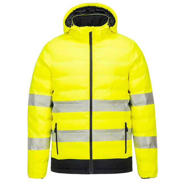 Portwest Hi Vis Heated Jacket Insulated Heated Work Jacket