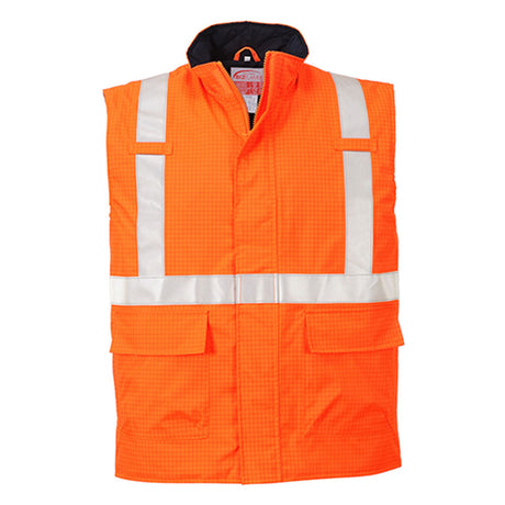 Portwest Hi Vis Body Warmer Orange Anti-Static Gilet For Work