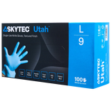 Skytec Utah Blue Nitrile Disposable Gloves Chemical Resistant Food Safe
