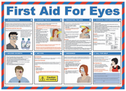 First Aid For Eyes 59 x 42cm Laminated Safety Poster