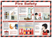 Fire Safety 59 x 42cm Laminated Safety Poster