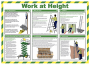 Work at a Height 59 x 42cm Laminated Safety Poster
