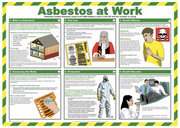 Asbestos at Work 59 x 42cm Laminated Safety Poster