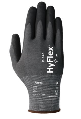 Ansell HyFlex 11-840 Work Gloves Foam Nitrile Multi-Purpose Industrial