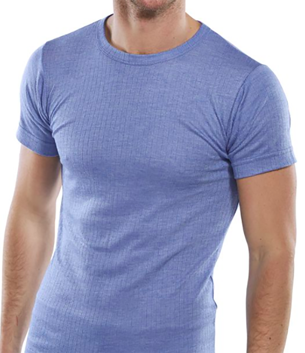 Thermal Vest Short Sleeve Polyester Viscose Base Layer