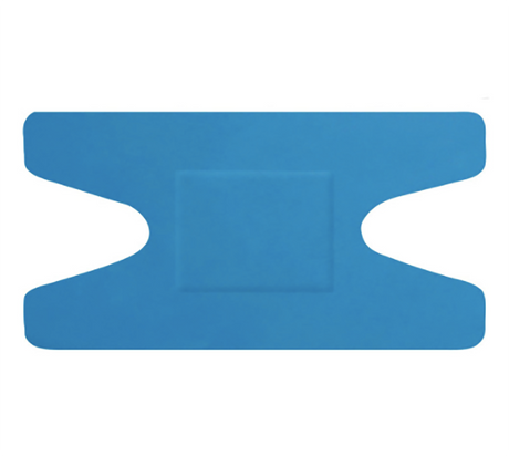 Click Medical Detectable Knuckle Plasters Blue Latex-Free Food Safe 50 Box