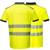 Portwest T180 Hi Vis Cotton Comfort Polo Shirt Yellow Orange Class 2
