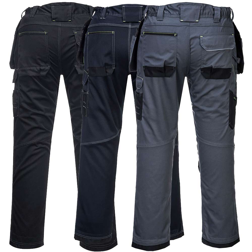 Portwest PW3 T602 Holster Work Trousers Heavyweight 12 Pocket Knee Pad Trousers