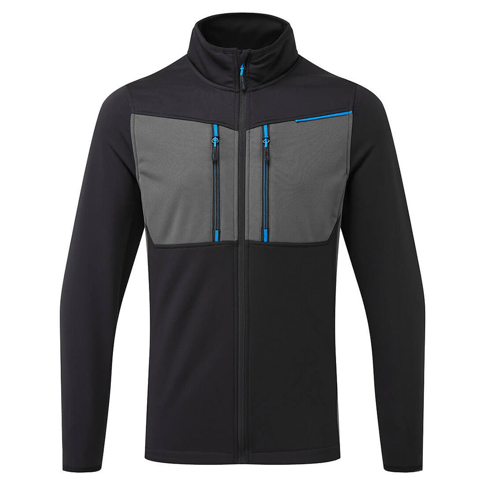 Portwest WX3 Tech Fleece Full Zip Hoodie Anti-Snag Work Fleece