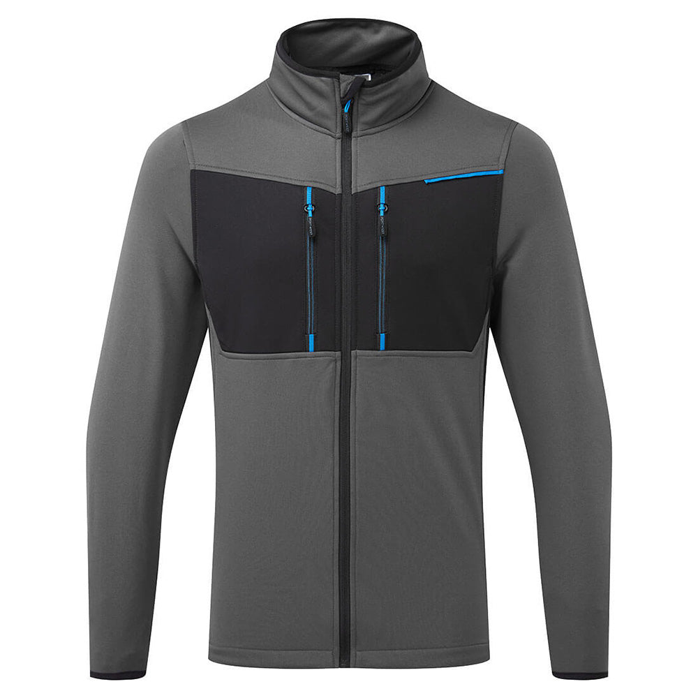 Portwest WX3 Tech Fleece Full Zip Hoodie Anti-Snag Work Fleece